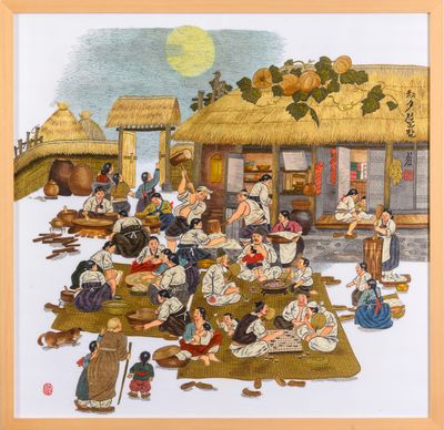 초생달 <신윤복작 모사>